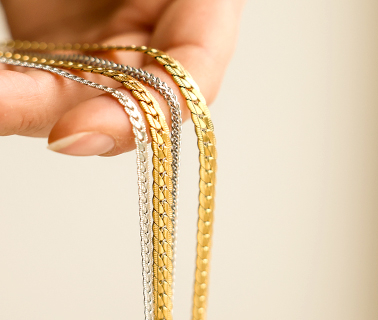 Neue Serie mit konfektioniertem Edelstahlschmuck Neue Serie mit konfektioniertem Edelstahlschmuck