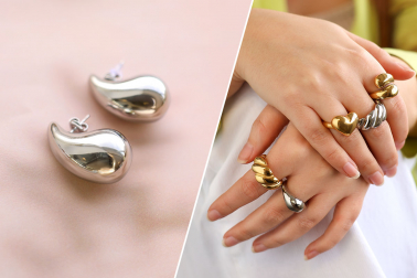 Neue SerieStainless Steel-Ohrringe und Ringe Neue SerieStainless Steel-Ohrringe und Ringe