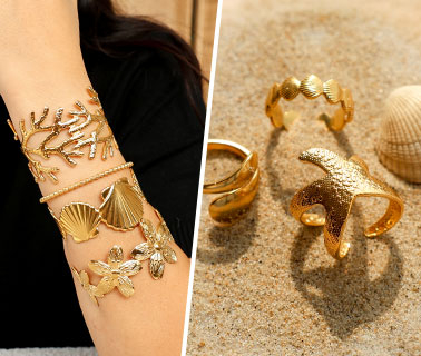 Elegant trendige Armcuffs & Armringe aus Edelstahl Elegant trendige Armcuffs & Armringe aus Edelstahl