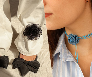 Neue Serie trendstarker Blumen-Choker Neue Serie trendstarker Blumen-Choker