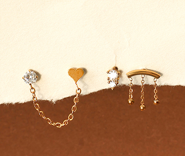 NEW! Edelstahl-Ohrpiercings NEW! Edelstahl-Ohrpiercings