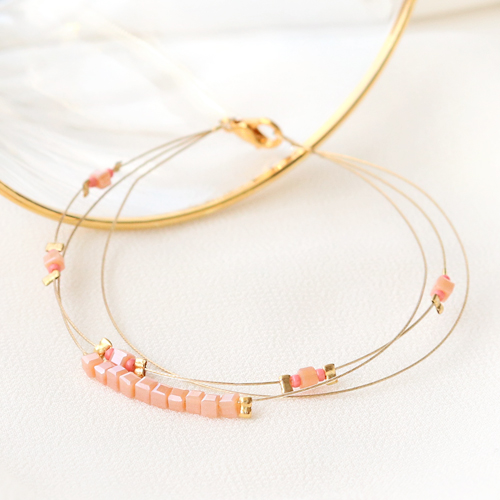 Dieser Schmuck wird mit den neuen Facetten Top Glas Perlen Cube hergestellt