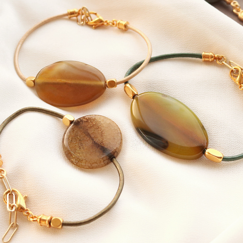 Fangen Sie an! Machen Sie Armb&auml;nder und Ohrringe aus Halbedelstein Perlen: