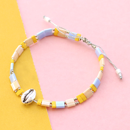 Mit den neuen Miyuki Perlen machen Sie diese Armb&auml;nder und Ohrringe: