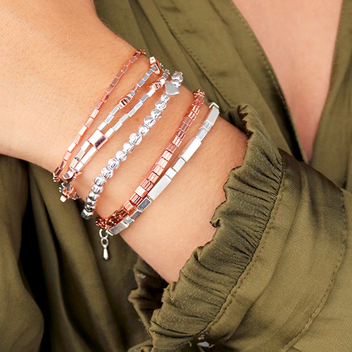 Lassen Sie sich inspirieren! Diesen Schmuck k&ouml;nnen Sie mit Perlen aus Hematite machen: