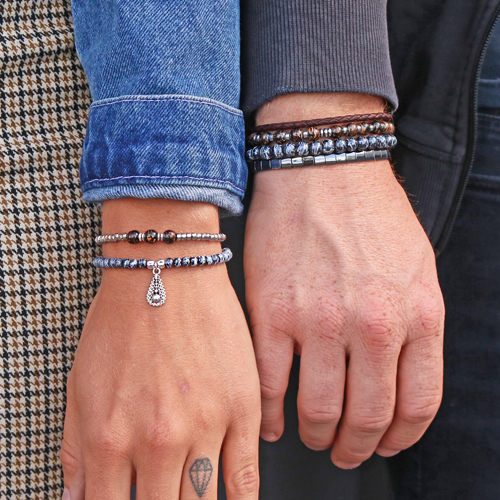 Lassen Sie sich inspirieren: Herren Armb&auml;nder mit Hematiteperlen und Glasperlen