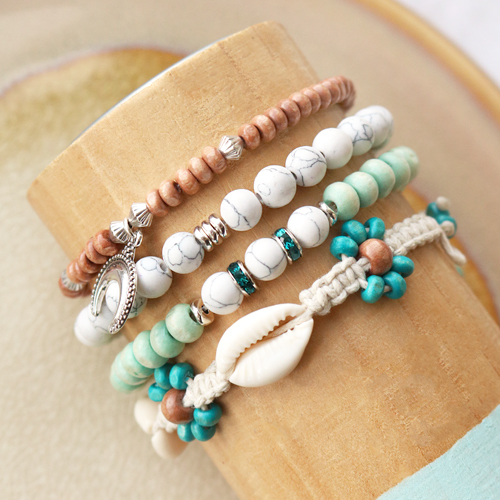 Herstellung von M&auml;nner- und Frauenarmb&auml;ndern mit Holzperlen