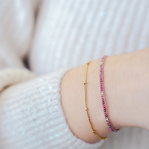 Minimalistischen Schmuck  Miyuki Delica Perlen gestalten