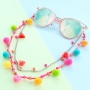 Die bunten Pompom Anh&auml;nger f&uuml;r den Sommer, in den aller sch&ouml;nsten neuen und fr&ouml;hlichen Farben. Diese d&uuml;rfen sicher nicht fehlen in Ihrer Sommer Kollektion!
