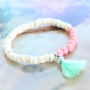 Let&acute;s go Caribbean! Schmuck aus Kokosperlen, Rocailles und Facett Perlen.