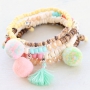 Let&acute;s go Caribbean! Schmuck aus Kokosperlen, Rocailles und Facett Perlen.