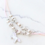 KInderschmuck im Einhorn Stil mit farbigen Metall Anh&auml;ngern