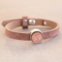 Neue Inspiration mit Holz Cabochons,Cuoio Armb&auml;ndern und Macram&eacute; Band