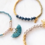 Armb&auml;nder aus neuen Facettperlen + trendy Schmuck Karten