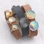 Besonderen Schmuck mit Basic Cabochons und Cuoio Armb&auml;ndern