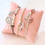 DIY Schmuck mit Metall, gef&auml;rbtem Elastik und DQ Metall