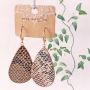 Machen Sie selbst Statement Ohrringe mit Anh&auml;ngern aus Imitat Leder, Resin und Rattan!