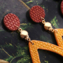 Machen Sie selbst Statement Ohrringe mit Anh&auml;ngern aus Imitat Leder, Resin und Rattan!