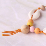 Schmuck mit einem Strandthema aus Holzperlen, DQ Metall und Muscheln