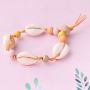 Schmuck mit einem Strandthema aus Holzperlen, DQ Metall und Muscheln