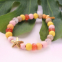 Schmuck mit einem Strandthema aus Holzperlen, DQ Metall und Muscheln