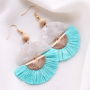 Schmuck mit einem Strandthema aus Holzperlen, DQ Metall und Muscheln