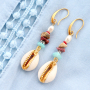 Tropischer Schmuck mit Kauri Muscheln! Lass die Sonne scheinen!