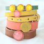 Lassen Sie sich inspirieren! Cuoio Armb&auml;nder mit Polaris Elements Cabochons und Perlen machen?