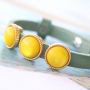 Lassen Sie sich inspirieren! Cuoio Armb&auml;nder mit Polaris Elements Cabochons und Perlen machen?