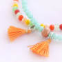 Sommerschmuck: Bunte Armb&auml;nder mit Facetten Perlen