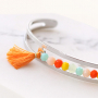Sommerschmuck: Bunte Armb&auml;nder mit Facetten Perlen
