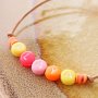 Neue Buchstaben Perlen und Fimo Anh&auml;ngern in sch&ouml;nen Armb&auml;ndern und Ketten!