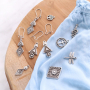DQ Metall Schmuck und Schl&uuml;sselanh&auml;nger mit einer weichen Farbpalette