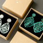 DIY Ohrringe mit neuen Resin Anh&auml;ngern, Binderingen und Ohrsteckern