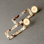 DIY Ohrringe mit neuen Resin Anh&auml;ngern, Binderingen und Ohrsteckern