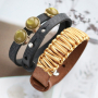 Neue Schmuckset mit Cuoio und Cabochons