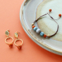 Polaris Elements Perlen Schmuck in warmen Farben mit herbstliche Look