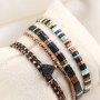 Mit den neuen Miyuki-Perlen k&ouml;nnen Sie diese Ohrringe und Armb&auml;nder herstellen.