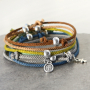 Die Herstellung von Armb&auml;ndern mit der DQ Trendy Kordel gewebt ist einfach: 