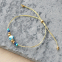 Sehen Sie hier, wie Sie mit den Perlen des b&ouml;sen Blicks trendige Armb&auml;nder herstellen: