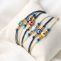 Sehen Sie hier, wie Sie mit den Perlen des b&ouml;sen Blicks trendige Armb&auml;nder herstellen: