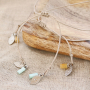 Diese Ketten und Ohrringe k&ouml;nnen mit Resin Kauri Muscheln hergestellt werden