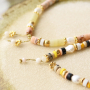 Sommerketten und Armb&auml;nder mit Naturstein Perlen disc: