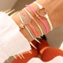 Diese trendigen Armb&auml;nder k&ouml;nnen mit dem neuen Macram&eacute; Band hergestellt werden