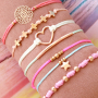 Diese trendigen Armb&auml;nder k&ouml;nnen mit dem neuen Macram&eacute; Band hergestellt werden