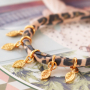 Machen Sie die besten Armb&auml;nder und Haargummis mit gestepptem Elastik Band Leopard: