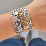 Machen Sie die besten Armb&auml;nder und Haargummis mit gestepptem Elastik Band Leopard:
