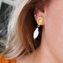 Mit S&uuml;sswasser Perlen k&ouml;nnen Sie diese Haarschmuck und Ohrringe herstellen: