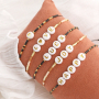  Feine Makram&eacute; Armb&auml;nder mit Miyuki Perlen und Buchstaben Perlen