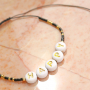  Feine Makram&eacute; Armb&auml;nder mit Miyuki Perlen und Buchstaben Perlen